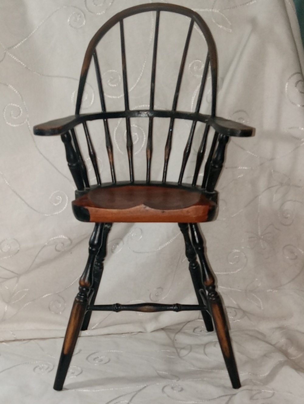 Beautiful Vintage Minerature Handmade Windsor Armchair